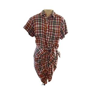 Veronica Beard Sierra Plaid Shirt Dress